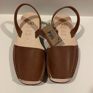 Pons handmade classic sandal in brown
